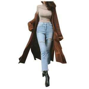 2019 Autumn Long Sweater Casual Women Jumpers