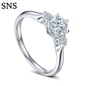 0.3Ct Fine Diamonds Ring Solid 14K White Gold