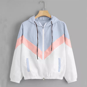 Jocoo Jolee Fashion Hooded Windbreaker