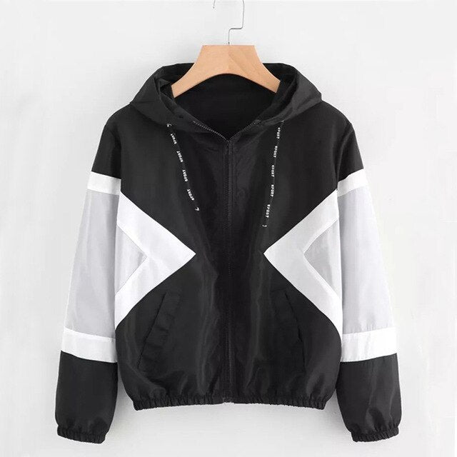 Jocoo Jolee Fashion Hooded Windbreaker