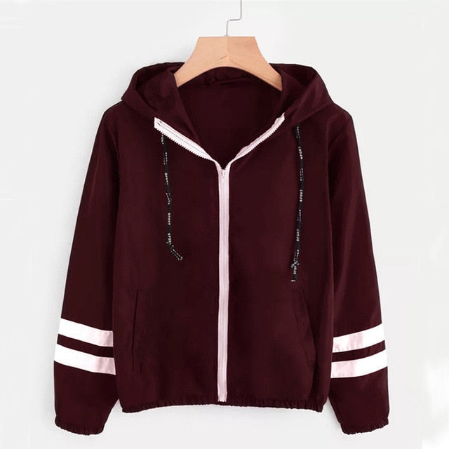 Jocoo Jolee Fashion Hooded Windbreaker