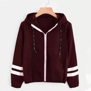 Jocoo Jolee Fashion Hooded Windbreaker