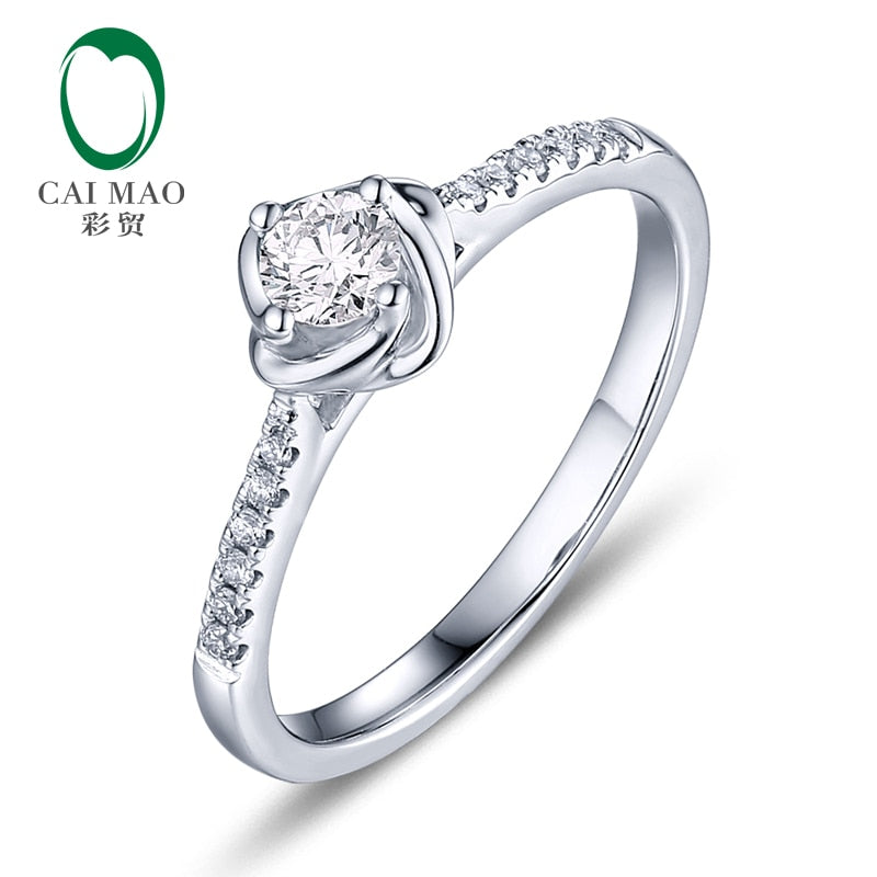 CaiMao 0.18ct Natural Brilliant Cut F VS Diamond